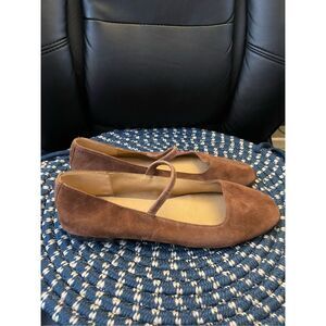Madewell The Greta Ballet Flat in Soft Mahogany Womans 9.5